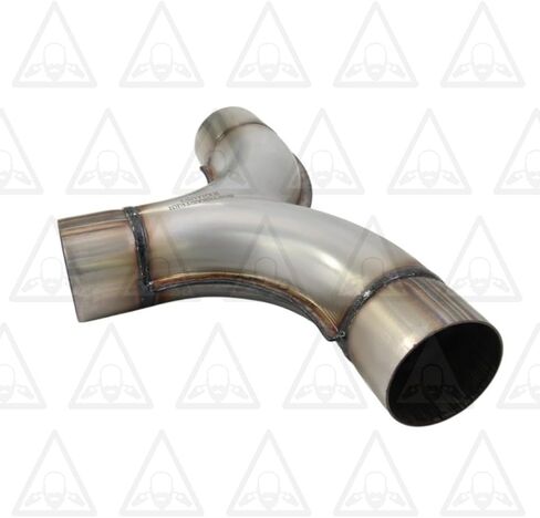 أنبوب عادم عالمي مختوم على شكل حرف Y مدخل/مخرج 2.5 بوصة بطول 13 بوصة | الفولاذ المقاوم للصدأ in Kuwait