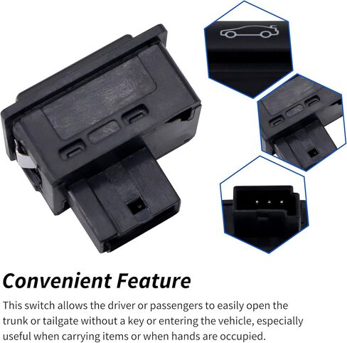 HiSport 61319200316 Trunk Unlock Release Switch Button - Compatible with BMW 530e 430i 440i 530i 540i 230i 330i 340i M240i M2 330e M4 228i 428i 435i 228i 535d 2002-2020 in Saudi Arabia