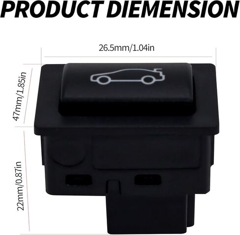 HiSport 61319200316 Trunk Unlock Release Switch Button - Compatible with BMW 530e 430i 440i 530i 540i 230i 330i 340i M240i M2 330e M4 228i 428i 435i 228i 535d 2002-2020 in Saudi Arabia