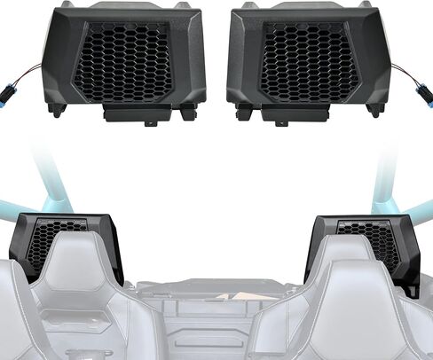 Rear 6.5" Speaker Pods for Polaris RZR PRO XP/R/S 2025, Rear Behind Seat 6.5in Speaker Enclosures with Mount Brackets Holders for Polaris RZR PRO XP/R/S 4 2025 Accessories(2PCS) in Saudi Arabia