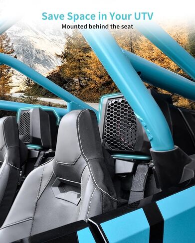 Rear 6.5" Speaker Pods for Polaris RZR PRO XP/R/S 2025, Rear Behind Seat 6.5in Speaker Enclosures with Mount Brackets Holders for Polaris RZR PRO XP/R/S 4 2025 Accessories(2PCS) in Saudi Arabia