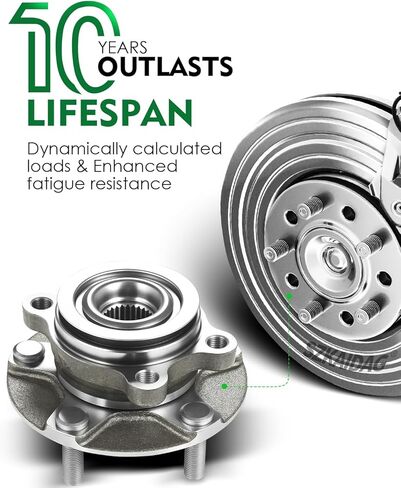 Set of 2 Front Wheel Bearing and Hub Assembly with 5-Lug Fit for:-Nissan Rogue 2008-2013, Rogue Select 2014-2015, Sentra 2007-2012 2.5L OE# 513298, BR930772, 40202-JG000 in Saudi Arabia