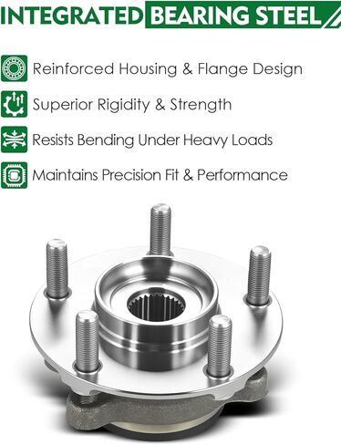 Set of 2 Front Wheel Bearing and Hub Assembly with 5-Lug Fit for:-Nissan Rogue 2008-2013, Rogue Select 2014-2015, Sentra 2007-2012 2.5L OE# 513298, BR930772, 40202-JG000 in Saudi Arabia