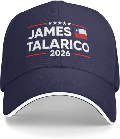قبعة جيمس تالاريكو لمجلس الشيوخ 2026، قبعة Talarico for Us Texas Council Hat، قبعة سائق الشاحنة للرجال والنساء باللون الأسود in Kuwait