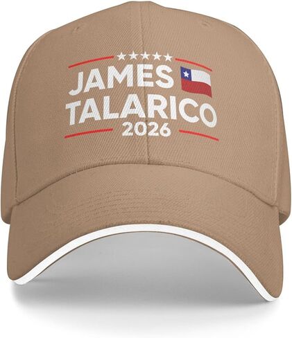 قبعة جيمس تالاريكو لمجلس الشيوخ 2026، قبعة Talarico for Us Texas Council Hat، قبعة سائق الشاحنة للرجال والنساء باللون الأسود in Kuwait