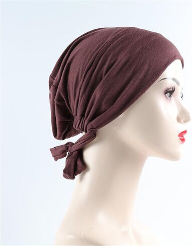 2 Pack Head Scarf Hair Wrap Scarf Solid Color Adjustable Bandana Lightweight Single Pack for Women Satin Wrap Scarfs in Saudi Arabia