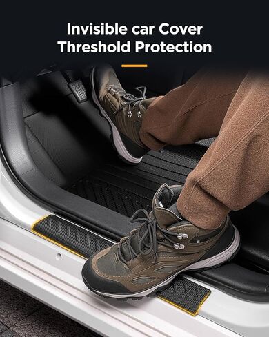 All Weather Floor Mats & Cargo Liner & Door Sill Guards for Toyota Corolla Sedan 2020-2025 2026 (Not for Hatchback and Cross), Non-Slip Full Coverage Set Car Accessories Custom Fit for Front 2nd Trunk in Saudi Arabia