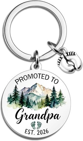 Promoted To Grandma Keychain Promoted To Grandpa First Time Grandparents Gifts 2026 Pregnancy Announcement for Grandparents in Kuwait