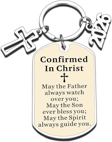 Confirmation Gifts for Boys, Confirmation Gifts for Teen Girls, Teen Girl Boy Easter Basket Stuffers, 2026 Christian Bible Verse Keychain for Teens Godson Goddaughter Kids,Religious Christian Keychain in Saudi Arabia