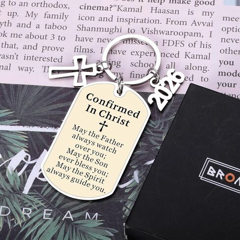Confirmation Gifts for Boys, Confirmation Gifts for Teen Girls, Teen Girl Boy Easter Basket Stuffers, 2026 Christian Bible Verse Keychain for Teens Godson Goddaughter Kids,Religious Christian Keychain in Saudi Arabia