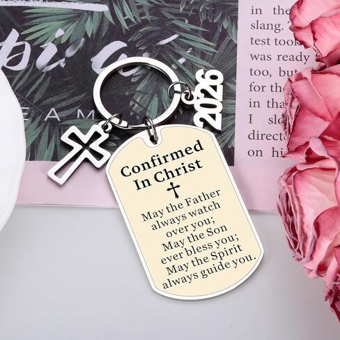 Confirmation Gifts for Boys, Confirmation Gifts for Teen Girls, Teen Girl Boy Easter Basket Stuffers, 2026 Christian Bible Verse Keychain for Teens Godson Goddaughter Kids,Religious Christian Keychain in Saudi Arabia
