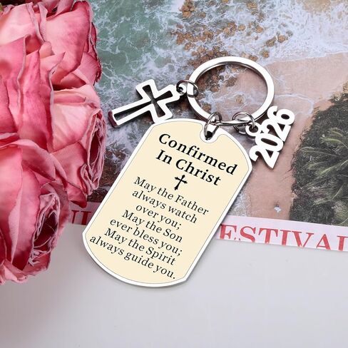 Confirmation Gifts for Boys, Confirmation Gifts for Teen Girls, Teen Girl Boy Easter Basket Stuffers, 2026 Christian Bible Verse Keychain for Teens Godson Goddaughter Kids,Religious Christian Keychain in Saudi Arabia