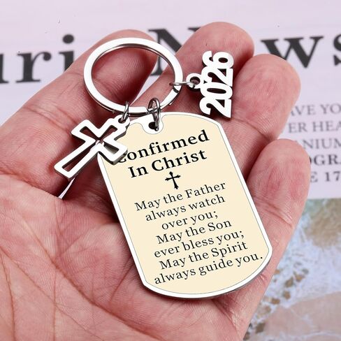 Confirmation Gifts for Boys, Confirmation Gifts for Teen Girls, Teen Girl Boy Easter Basket Stuffers, 2026 Christian Bible Verse Keychain for Teens Godson Goddaughter Kids,Religious Christian Keychain in Saudi Arabia