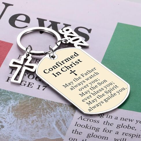 Confirmation Gifts for Boys, Confirmation Gifts for Teen Girls, Teen Girl Boy Easter Basket Stuffers, 2026 Christian Bible Verse Keychain for Teens Godson Goddaughter Kids,Religious Christian Keychain in Saudi Arabia
