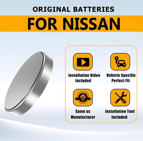استبدال بطاريات مفتاح فوب لنيسان (ألتيما روج سينترا فيرسا باثفايندر مورانو ماكسيما ركلات تيتان فرونتير إنفينيتي أرمادا ليف جوك كويست) مفتاح التحكم عن بعد الذكي in Kuwait