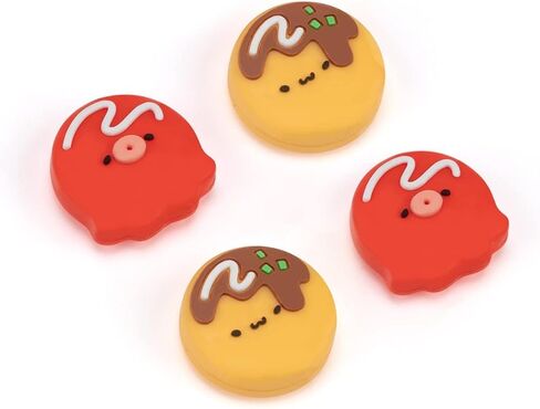 GeekShare 4PCS Thumb Grip Caps for Switch, Cute Silicone Joystick Caps Thumbstick Cover Compatible with Nintendo Switch/OLED/Switch Lite - Team Timothy in Saudi Arabia