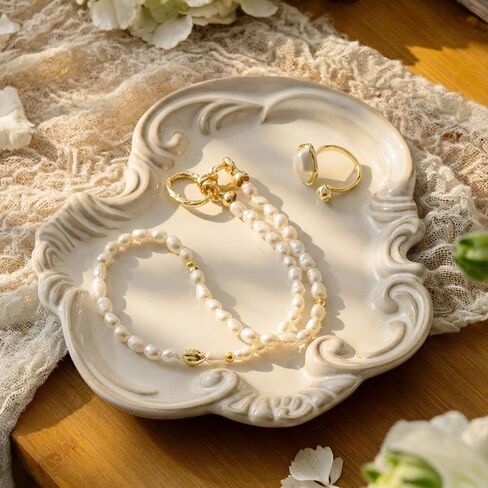 Jewelry Tray, Ceramic Jewelry Dish, Ring Dish, Trinket Tray, Rinket Dish, Ring Holder Dish, Key Bowl, Bathroom Vanity Tray, Retro, Vintage, Friendship Gifts, Anniversary Secret Santa, Deep Green in Saudi Arabia