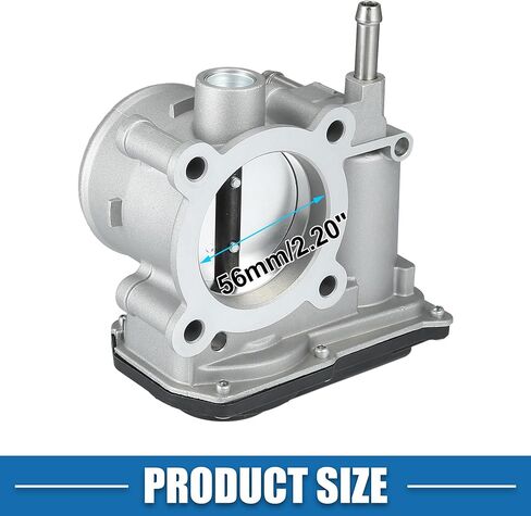 Throttle Body Assembly No.22030-0T080 56mm Throttle Body Actuator for Toyota Corolla 1.8L L4 - Gas 2011-2019 Aluminum Alloy Silver Tone in Saudi Arabia