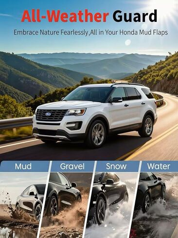 لا توجد لوحات طين الحفر لـ 2020-2026 Ford Explorer، مجموعة واقيات رذاذ أمامية وخلفية شديدة التحمل لجميع الأحوال الجوية لقاعدة XLT ST Platinum Limited Hybrid Timberline Active Tremor Models، واقيات الطين السوداء على طراز OEM in Saudi Arabia