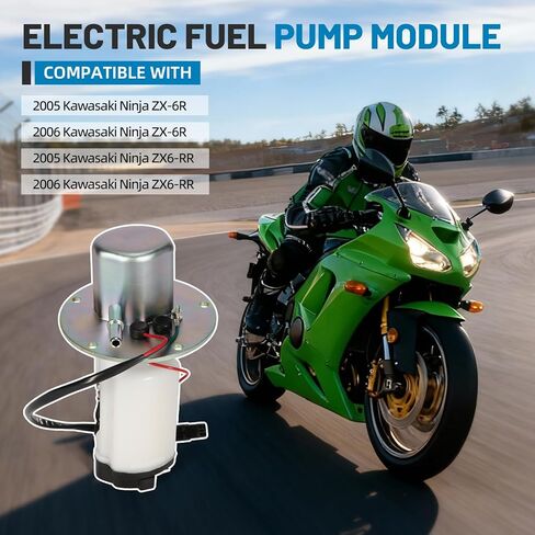 49040-0814 Electric Fuel Pump Assembly Fits for 2005 2006 Kawasaki Ninja ZX-6R/ZX6-RR, Replace 490400814 in Saudi Arabia