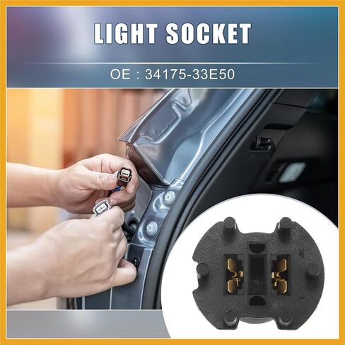 Headlight Headlamp Bulb Socket Adapter 34175-33E50 for Suzuki GSX-R600Z GSX-R1000 AN400 2000-2009 Replacement in Saudi Arabia