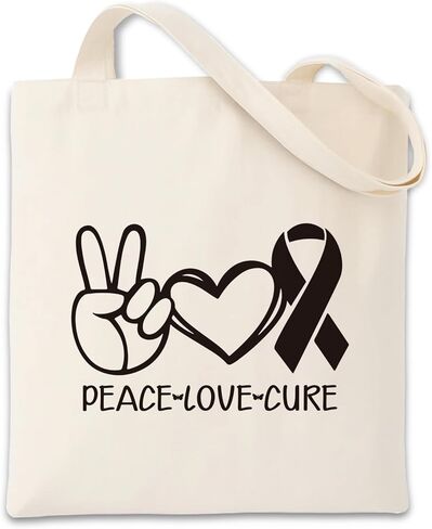 Breast Cancer Awareness Inspired Tote Bag, Two Sided Printing Reusable Canvas Bags, Motivational Shoulder Bags in Saudi Arabia