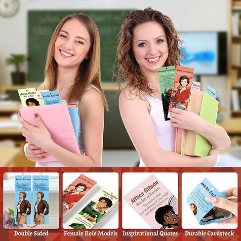 60 قطعة من الإشارات المرجعية لشهر تاريخ المرأة على الوجهين، حرية الحركة النسوية، علامة صفحة القراءة مع أشرطة وردية، هدايا قرطاسية لحقوق الإناث الدولية، لوازم مكتبية لحفلات يوم المرأة لمحبي الكتب in Saudi Arabia
