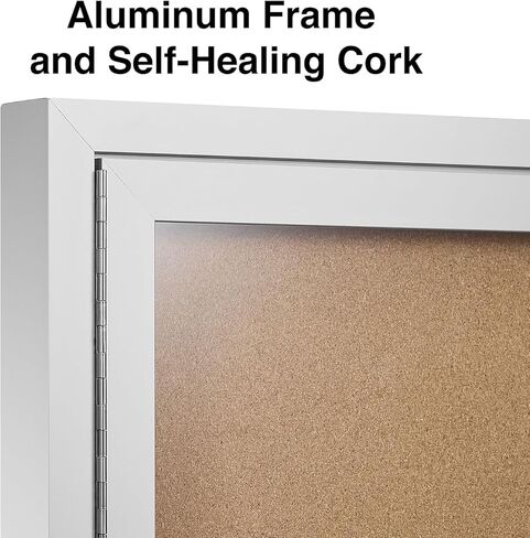 Staples Enclosed Cork Display Board, Aluminum Frame, 3' x 2' in Saudi Arabia