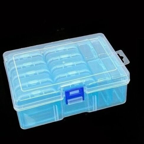 15pcs Durable Plastic Jewelry Storage Box with Multiple Compartments & Small Containers - Contemporary Bead & Earring (Pink) in Saudi Arabia