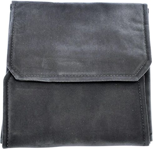 Black Velvet Necklace Jewelry Travel Folder Storage Display Case(Black Necklace Case, 8.5" x 8.5") ZA1003 in Saudi Arabia