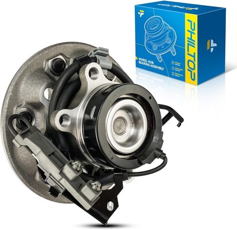 PHILTOP 515104 RWD محمل العجلات الأمامية اليسرى مناسب لسيارة شيفروليه كولورادو 2004-2008، جي إم سي كانيون 2004-2008، Isuzu i-290 2007-2008، Isuzu i-280 2006، Isuzu i-370 2007-2008، مجموعة محور العجلة 6 العروات مع ABS in Kuwait