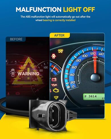 PHILTOP 515104 RWD محمل العجلات الأمامية اليسرى مناسب لسيارة شيفروليه كولورادو 2004-2008، جي إم سي كانيون 2004-2008، Isuzu i-290 2007-2008، Isuzu i-280 2006، Isuzu i-370 2007-2008، مجموعة محور العجلة 6 العروات مع ABS in Kuwait