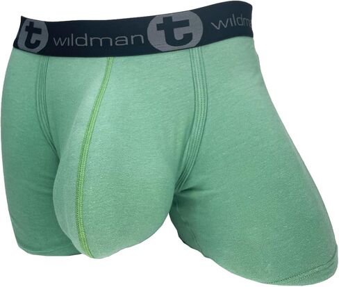 Wildmant Cotton Monster Cock 5 بوصات بوكسر داخلي باللون الأخضر in Kuwait