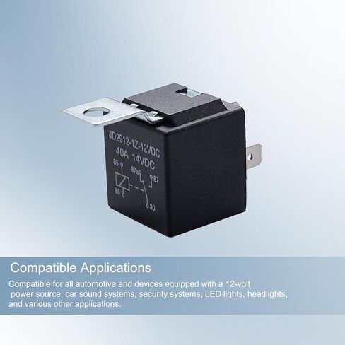 20 حزمة 12 فولت 40/30AMP 5-Pin SPDT مجموعة تتابع السيارات، متوافقة مع تقليم الطاقة والإمالة in Kuwait