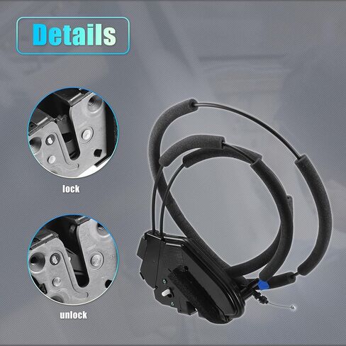 uxcell Replacement Rear Right Passenger Side Power Door Lock Actuator Motor with Cable for Nissan Altima 2013-2018 Door Latch Actuator Assembly Replace No.825003TA0A Black in Saudi Arabia