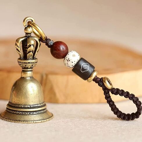 4Pcs Brass Small Bell Car Keychain, Vintage Small Copper Pendant Keychain in Saudi Arabia