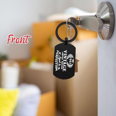 Viayen 75th Birthday Gifts Women Men, Vintage 1951 Keychain, Turning 75 Year Old Birthday Present Decorations for Female Male in Saudi Arabia