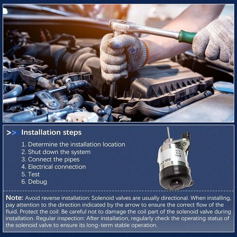 12V Fuel Shut off Solenoid PS45CZ250 PS45CZ290 for Kubota Engine V2203 V2607 V3300 V3307 V3800 V3800DI D1503, Stop Solenoid Valve Replaces Parts 1G528-60010 1G939-60010 25-38773-00 in Saudi Arabia