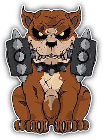 Magnet Evil Pit Bull Flexible Vinyl Magnet Waterproof Car Magnetic Bumper Sticker 5" in Saudi Arabia