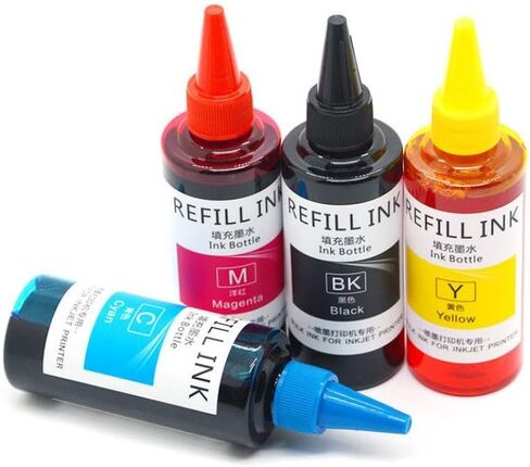 100ML 4Color Water-Based Dye Ink Refill Compatible with T124 T125 T126 T127 T128 T129 T130 NX125 NX430 NX420 NX330 NX230 NX625 Printer Models in Saudi Arabia