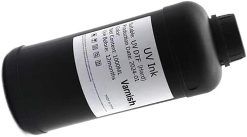 1000ML DTF Gloss Hot Stamping Varnish for Printhead Models I3200 TX800 XP600 L800 L1800 L805 DX4 DX5 DX6 DX7 DX10 Vr Varnish Compatible with DTF Printers in Saudi Arabia