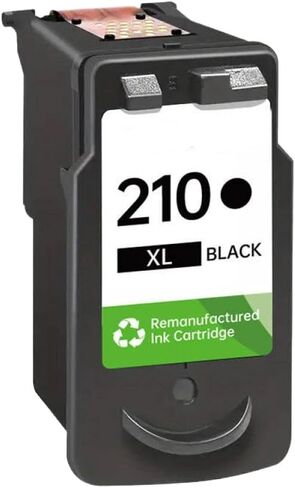 Compatible Remanufactured PG-210XL Black Ink Cartridge Replacement Works with IP2702 MP230 MP250 MP480 MP490 MP495 MX410 MX340 Printers in Saudi Arabia