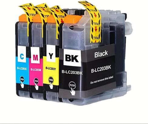 Compatible Ink Cartridge for MFC-J4320DW J4420DW J4620DW J5520DW J5620DW J572 Printers Works with LC203XL LC201 in Saudi Arabia