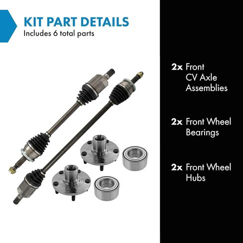 TRQ Drivetrain Kit Front Compatible with 2011-2013 Kia Optima in Saudi Arabia