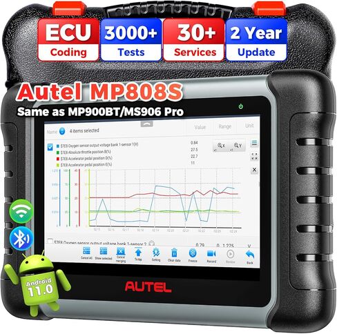الماسح الضوئي Autel MaxiPRO MP808S، أداة المسح الضوئي 2026 MP808S مع تحديث لمدة عامين، وظيفة OE ECU مثل MP900-BT MP900 MaxiSys MS906 PRO MS906MAX، 31+ إعادة تعيين، 3K+ اختبارات، حتى MP808BT PRO MX900 MK900BT MK900 in Saudi Arabia