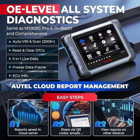 الماسح الضوئي Autel MaxiPRO MP808S، أداة المسح الضوئي 2026 MP808S مع تحديث لمدة عامين، وظيفة OE ECU مثل MP900-BT MP900 MaxiSys MS906 PRO MS906MAX، 31+ إعادة تعيين، 3K+ اختبارات، حتى MP808BT PRO MX900 MK900BT MK900 in Saudi Arabia