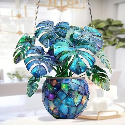 Colorful Acrylic Butterfly Suncatcher - Effect Glass Imitation Window Hanging Decor, Vivid Garden & Home Ornament, Ideal Gift for Nature Enthusiasts 1pcs in Kuwait