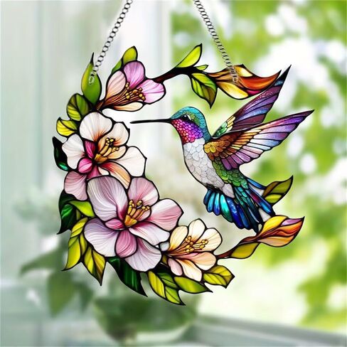 Colorful Acrylic Butterfly Suncatcher - Effect Glass Imitation Window Hanging Decor, Vivid Garden & Home Ornament, Ideal Gift for Nature Enthusiasts 1pcs in Kuwait