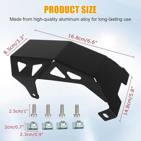 PSLER Aluminum Alloy Engine Bash Guard - Lower Motor Guard Fits for Light Bee X and S Electric Dirt Bike, Black in Saudi Arabia