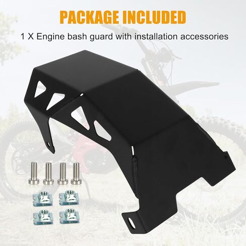 PSLER Aluminum Alloy Engine Bash Guard - Lower Motor Guard Fits for Light Bee X and S Electric Dirt Bike, Black in Saudi Arabia